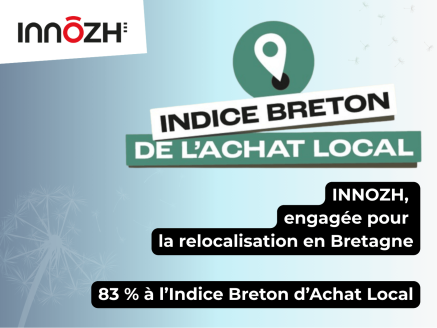 INNOZH, engagée dans le programme Relocalisons.bzh : 83 % à l’Indice Breton d’Achat Local